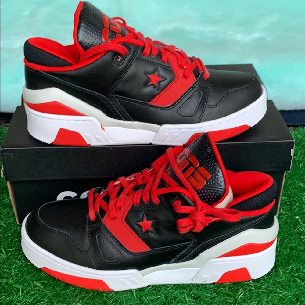 CONVERSE ERX 260 OX BLACK/UNIVERSITY RED/White WMN - Picture 2 of 16